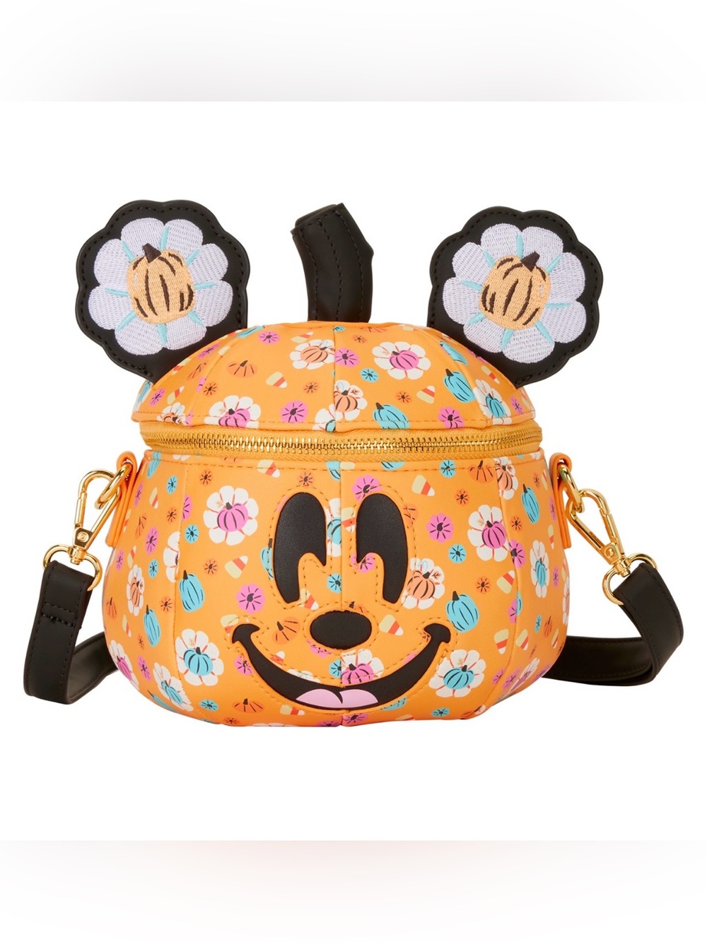 Loungefly Mickey Pumpkin Crossbody Bag